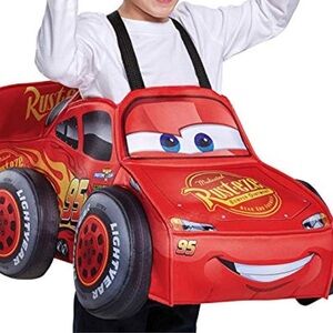 Disney Lightning McQueen 3D Kids Race Car  Costume - One Size